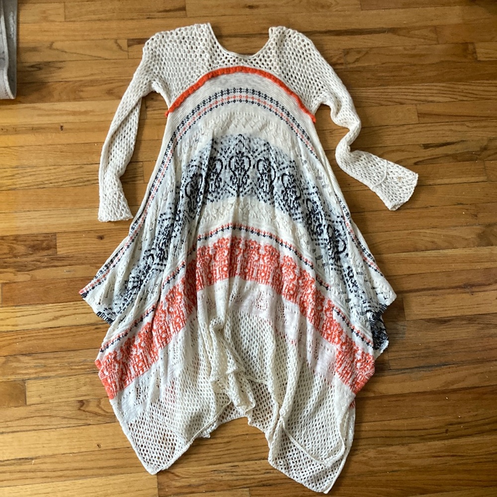 Anthropologie crochet dress with slip